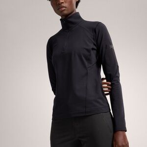 Arc'teryx Rho Half Zip Black Women's Top Size M